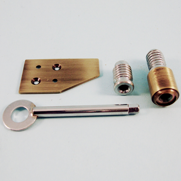 THD195/AB • 019mm • Antique Brass • Surface Sash Stop